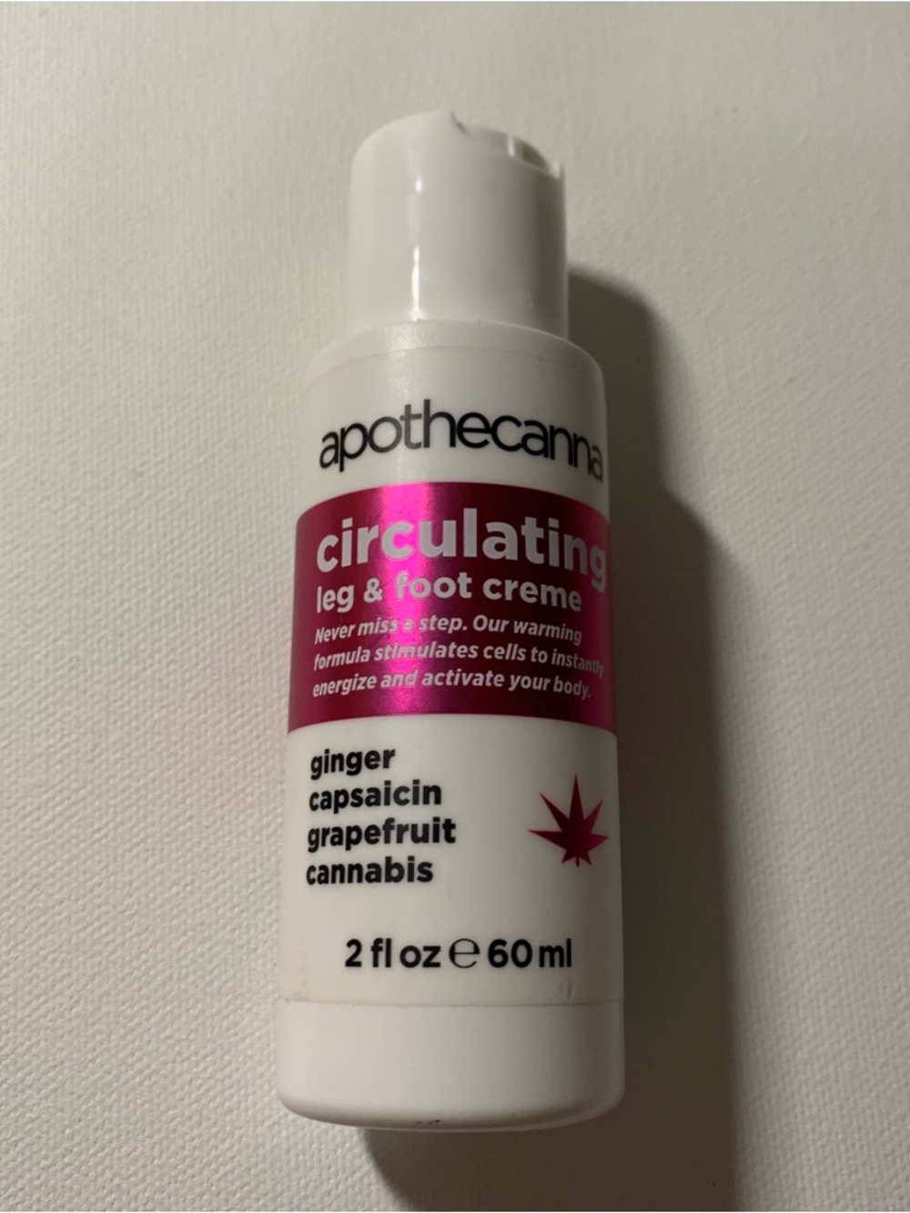 Apothecanna circulating leg and foot crème